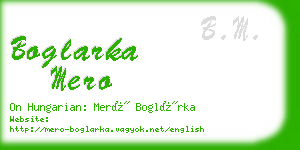 boglarka mero business card